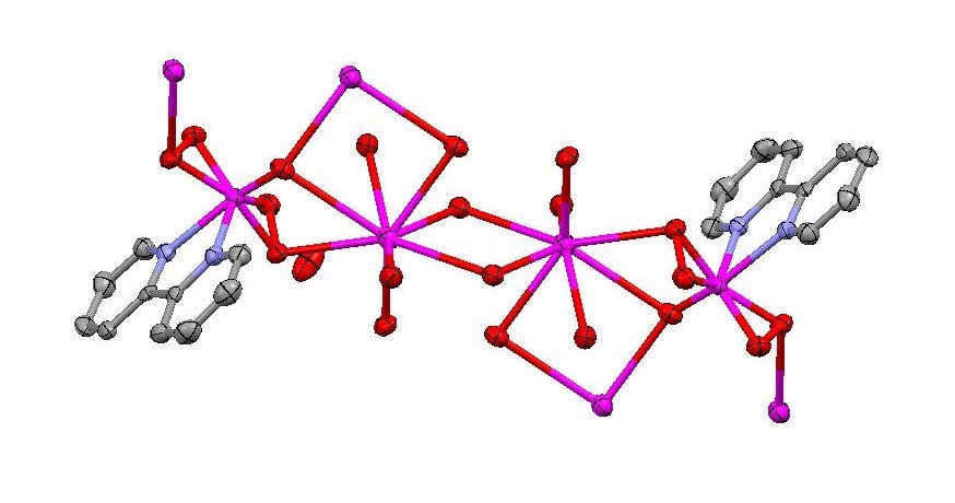 Struktura przestrzenna Rb[VO(O2)2(bpy)